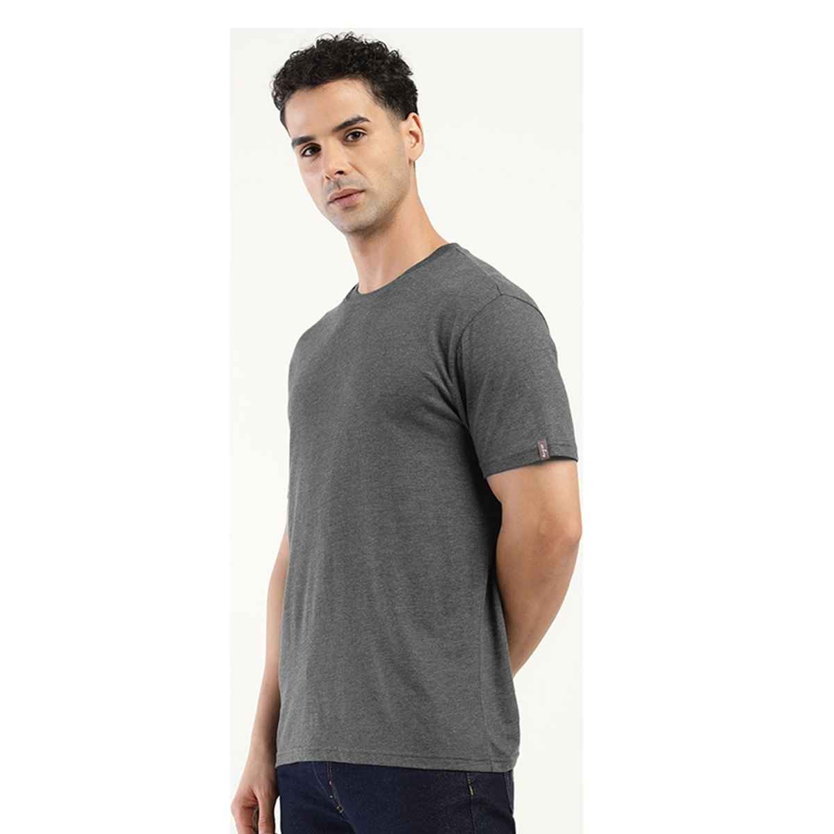 Levi's Men's Poly Cotton Round Neck T-shirt | Dark Grey - L
