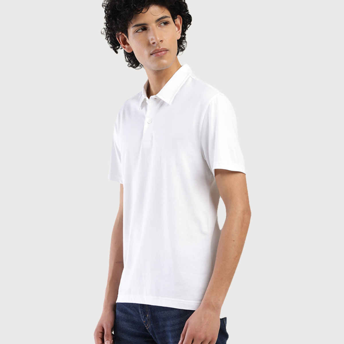 Levi's Men's Poly Cotton Polo T-shirt | White - L