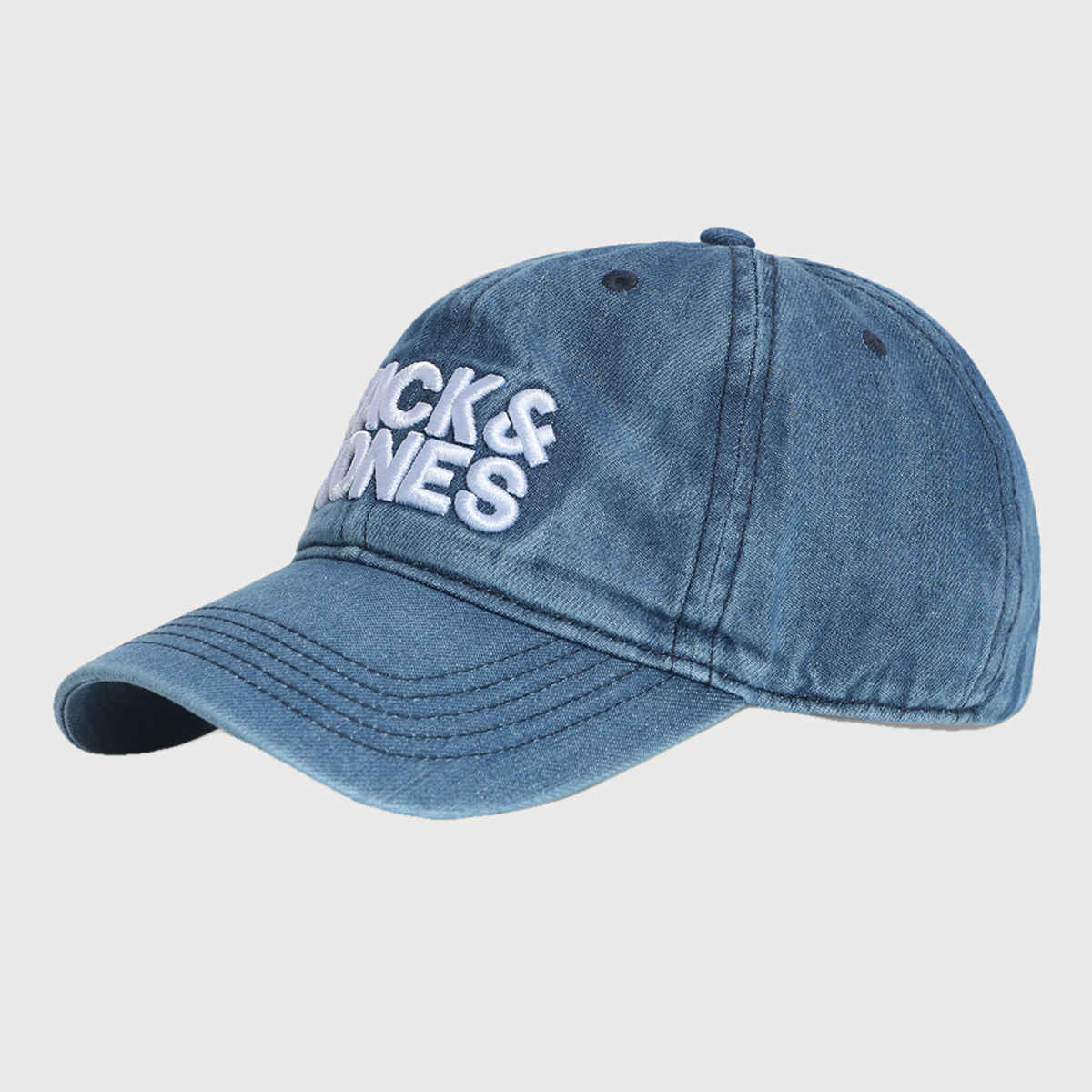 Jack & Jones Men's Classic Cotton Baseball Cap | Blue - One Size