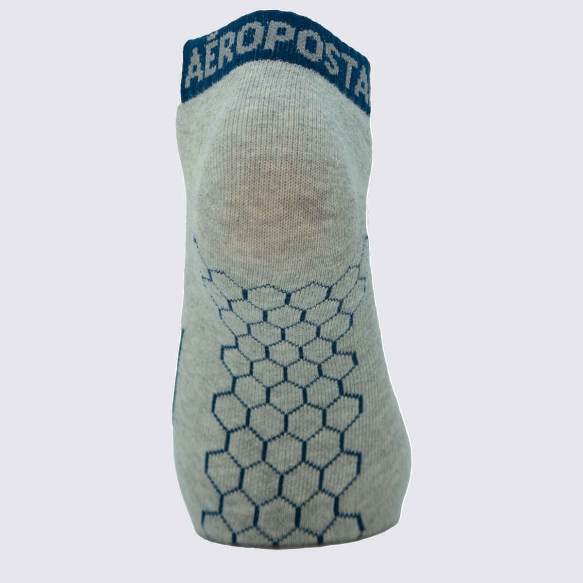 Aeropostale Men's Flat Knit Low Cut Socks | Idea-1748Bnl | Black, Navy and Lt. Grey