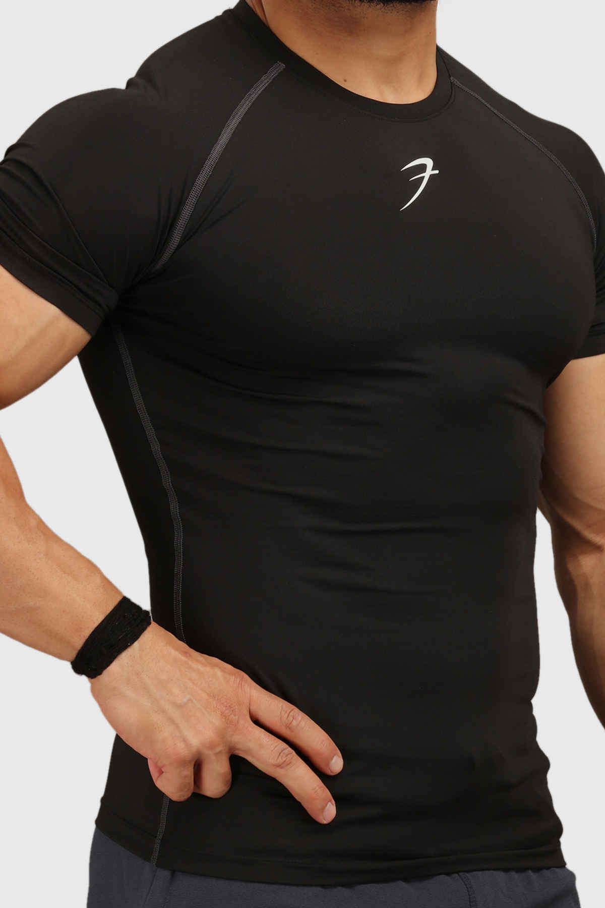 Fuaark Men's Compression GYM T-shirt | Black - M