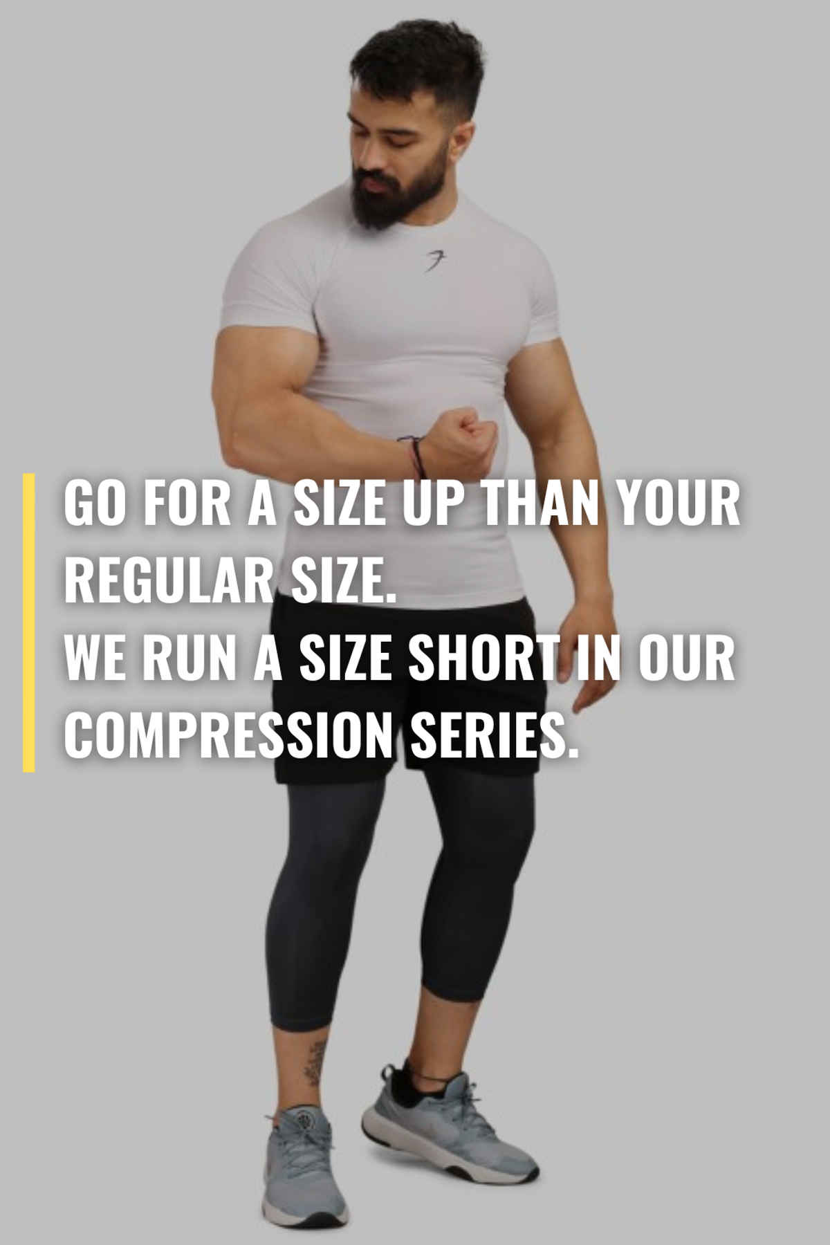 Fuaark Men's Compression GYM T-shirt | White - L