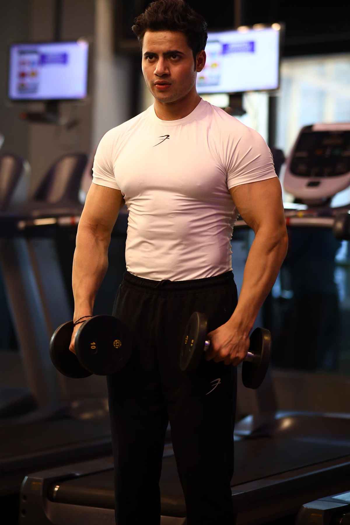 Fuaark Men's Compression GYM T-shirt | White - L