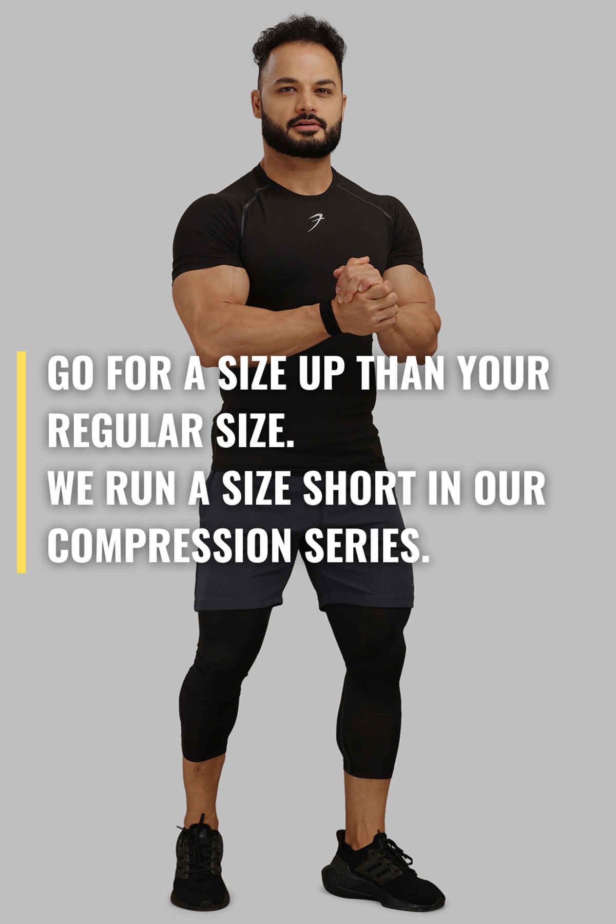 Fuaark Men's Compression GYM T-shirt | Black - M