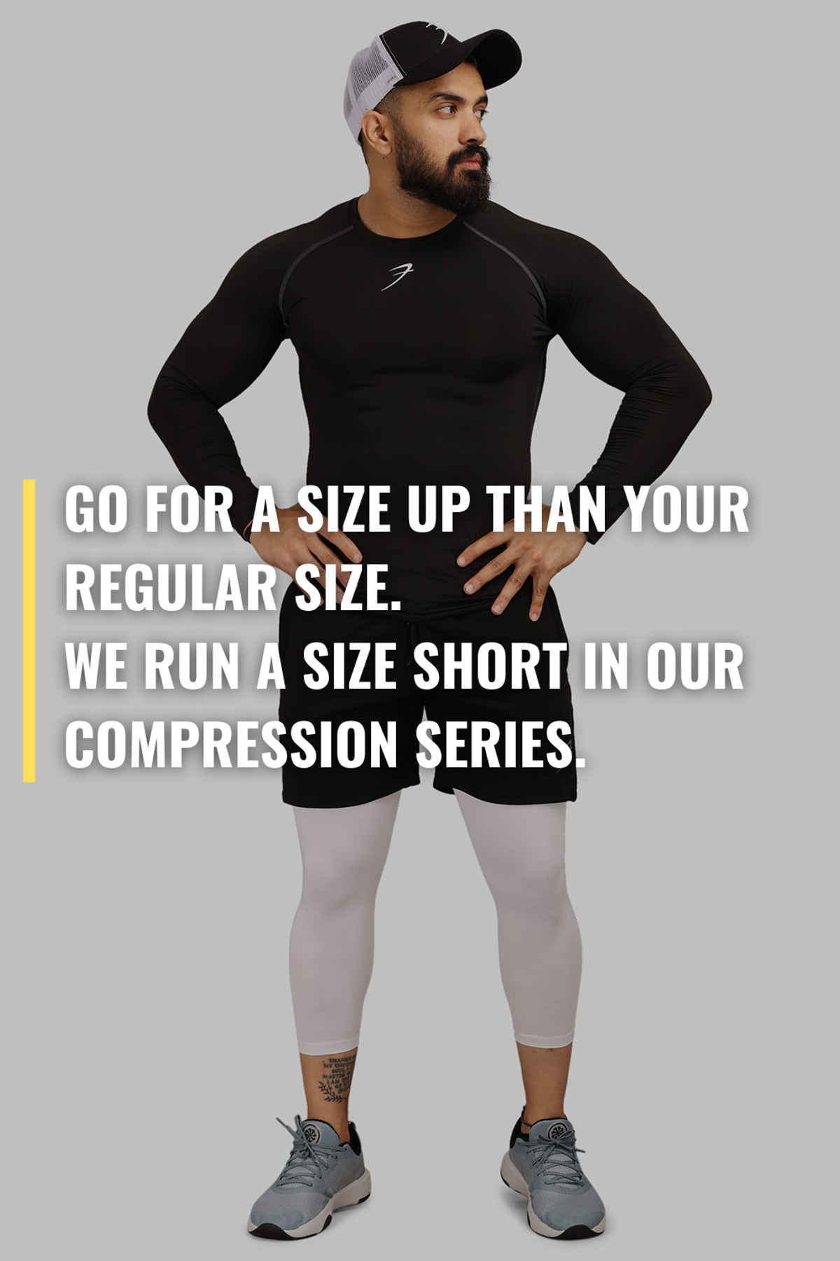 Fuaark Men's Compression Full Sleeve GYM T-shirt | Black - M
