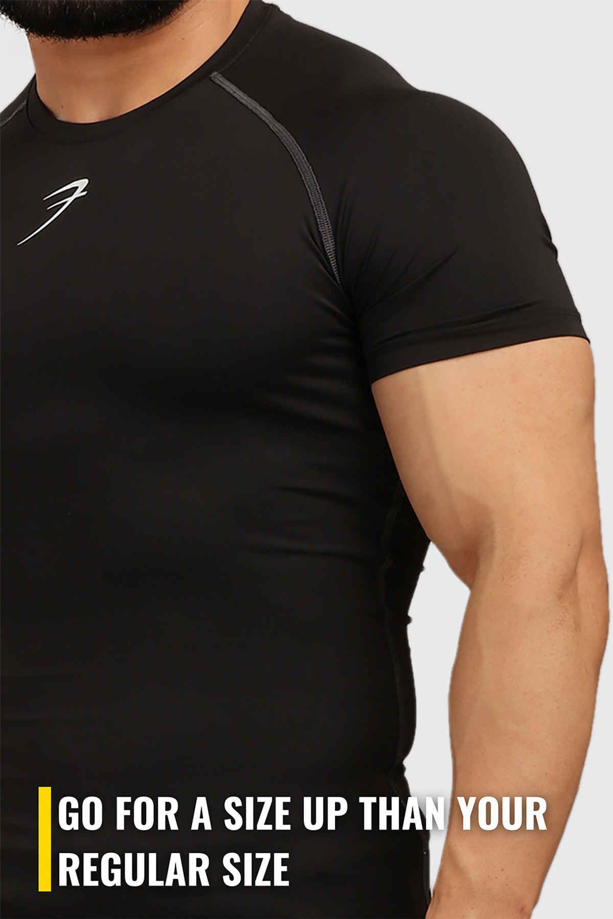 Fuaark Men's Compression GYM T-shirt | Black - M