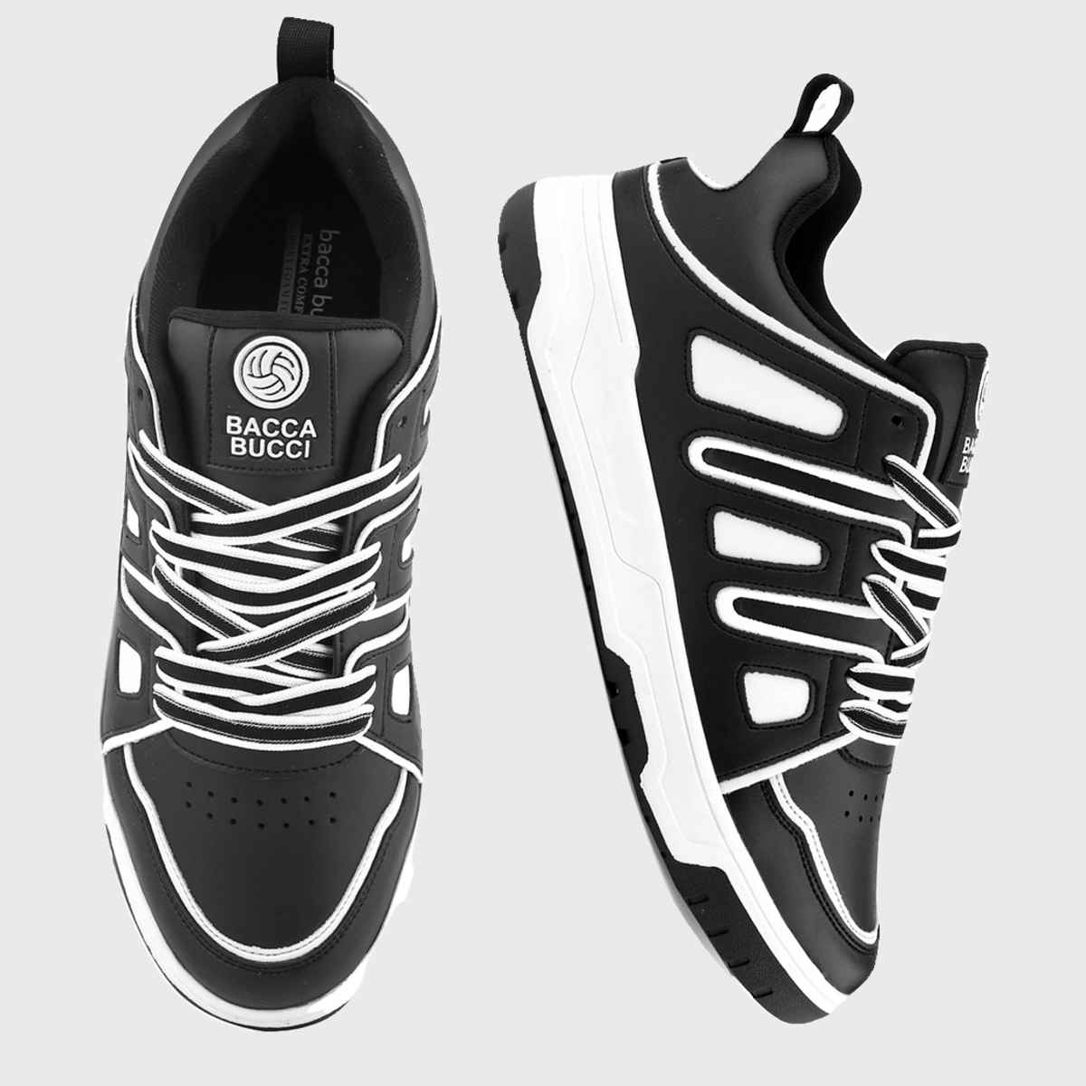 Bacca Bucci Metrolites Men's Urban Pulse Edition Sneakers Black | UK 7