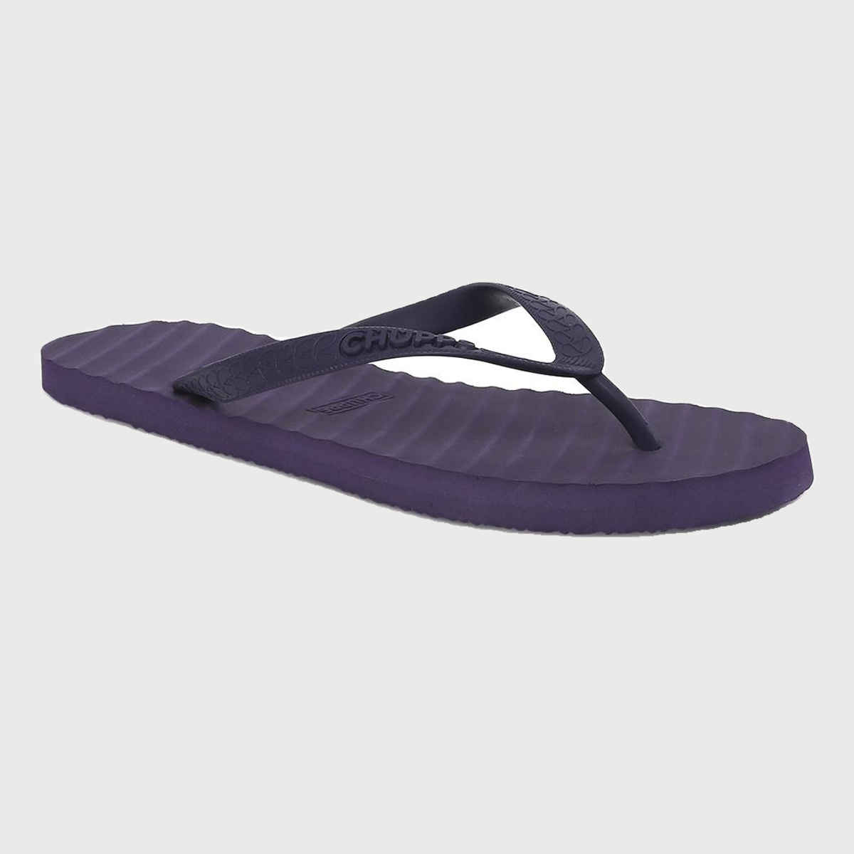 Chupps Unisex Imported Banana Leaf Monocrome Grey Lightweight Flip Flops & Slider - Size- UK 4