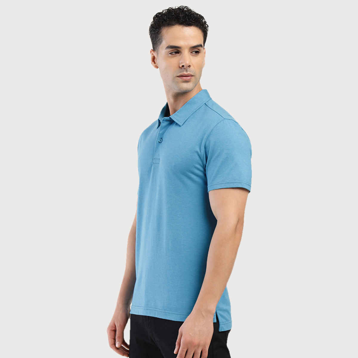 Levi's Men's Poly Cotton Polo T-shirt | Sky Blue - S