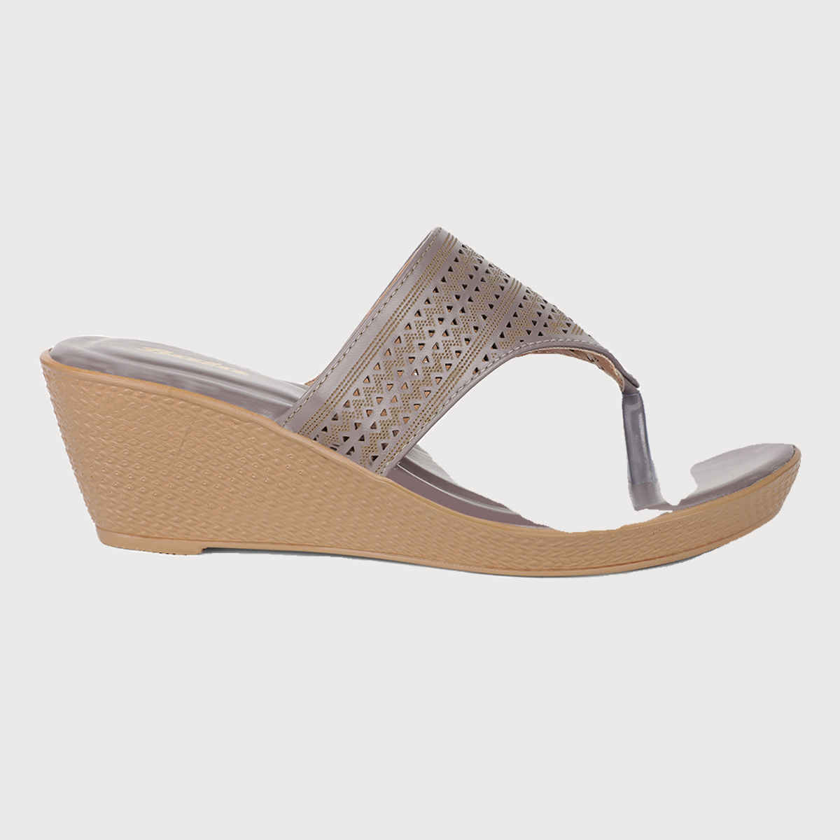 Bata Gunmetal Thong For Women - 3