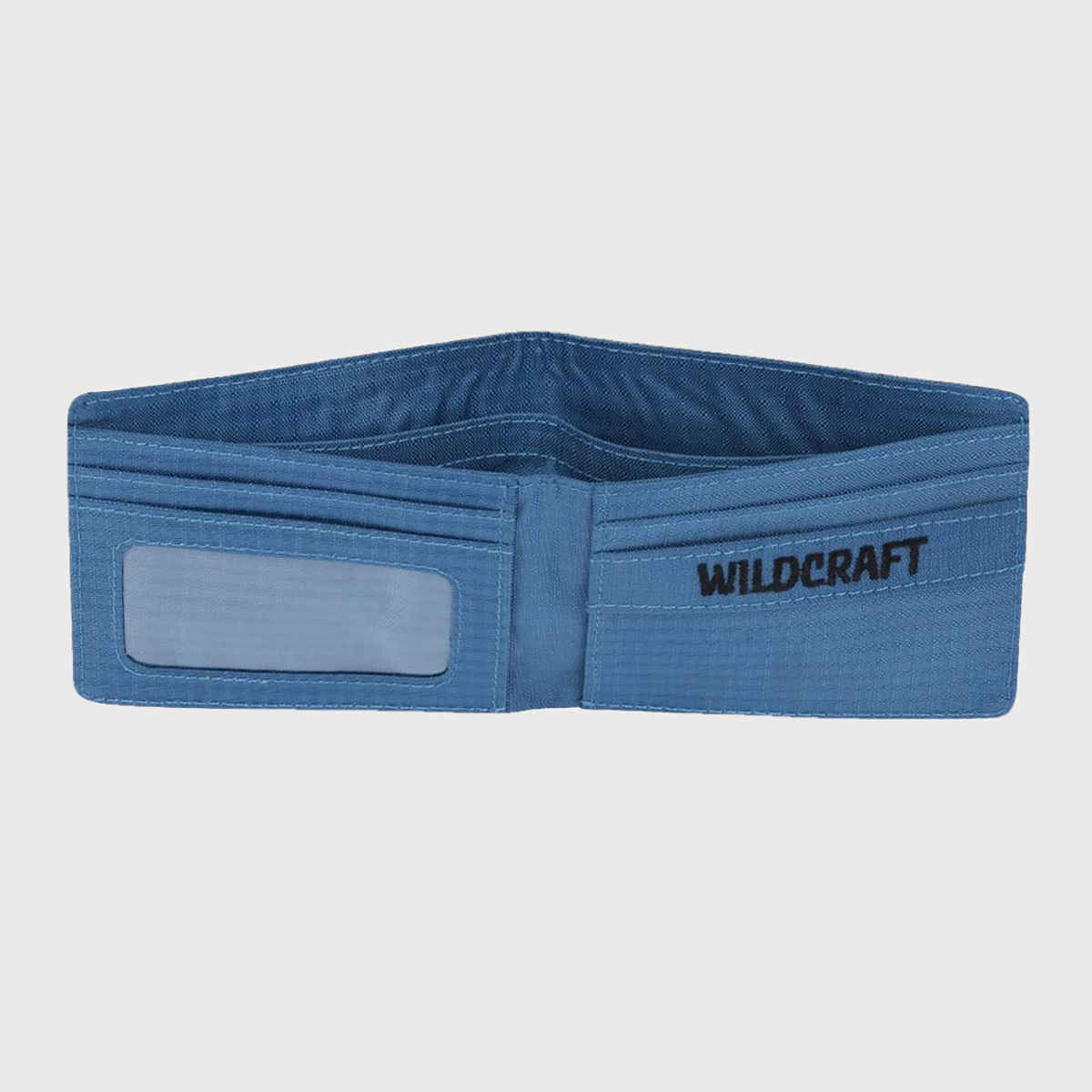 Wildcraft Unisex Textured Fabric Bi-Fold Wallet | Blue
