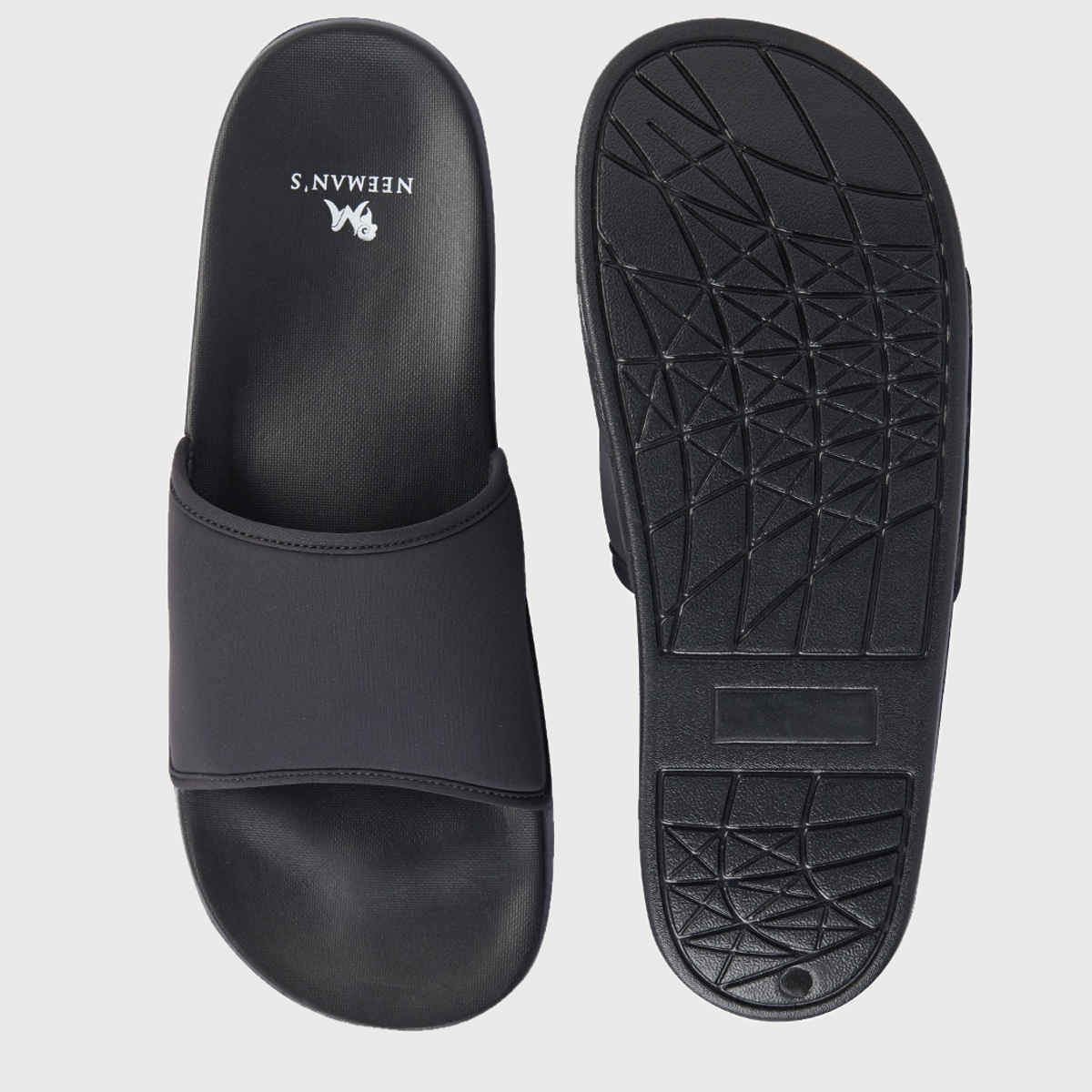 Neemans Unisex Eco Slides - Coal Black | UK 9