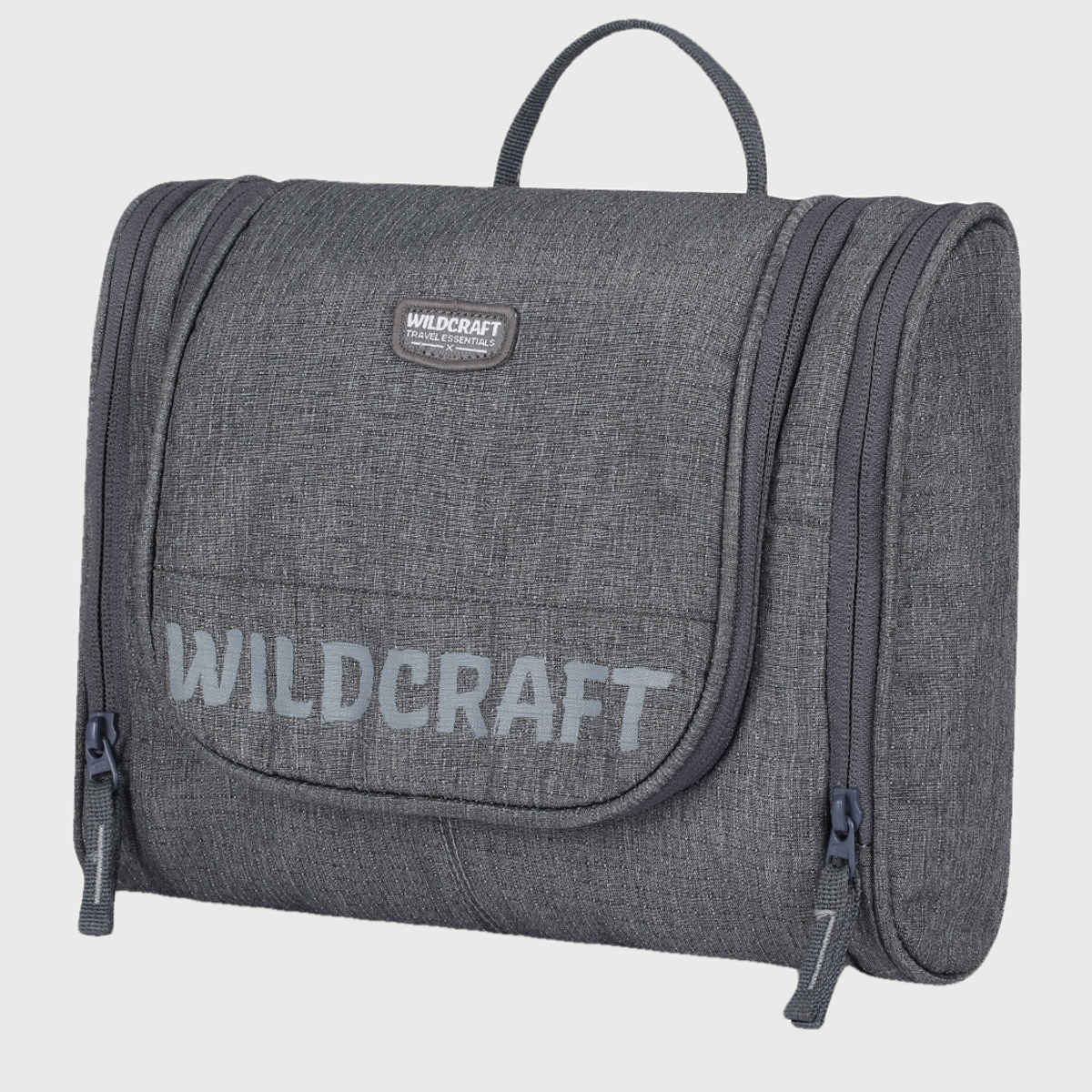 Wildcraft Unisex Textured Nylon 10 L Travel Toiletry Kit | Light Grey - Free Size