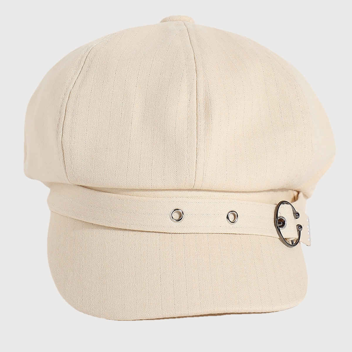Haute Sauce Women's Solid Polyester Cap | White - One Size