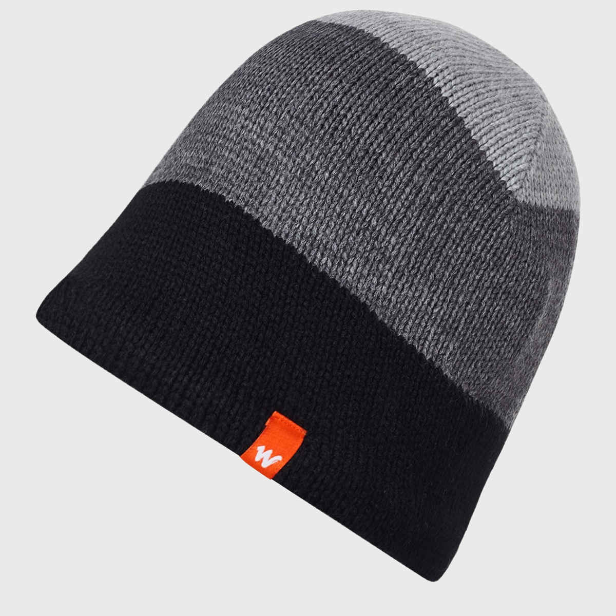 Wildcraft Unisex Solid 100% Acrylic Skull Cap | Grey - Free Size