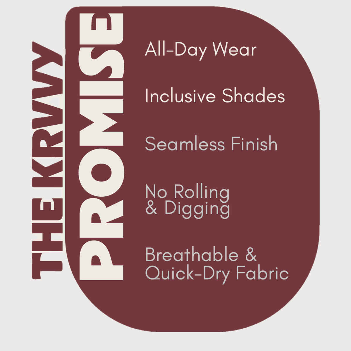 Krvvy Women's All Day Control Shapewear | Seamless, Targeted Compression & Cotton Crotch - S