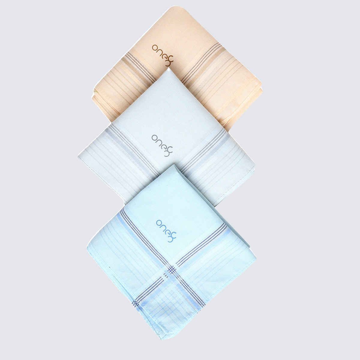 One8 Men's Solid Cotton Handkerchief | Light Color