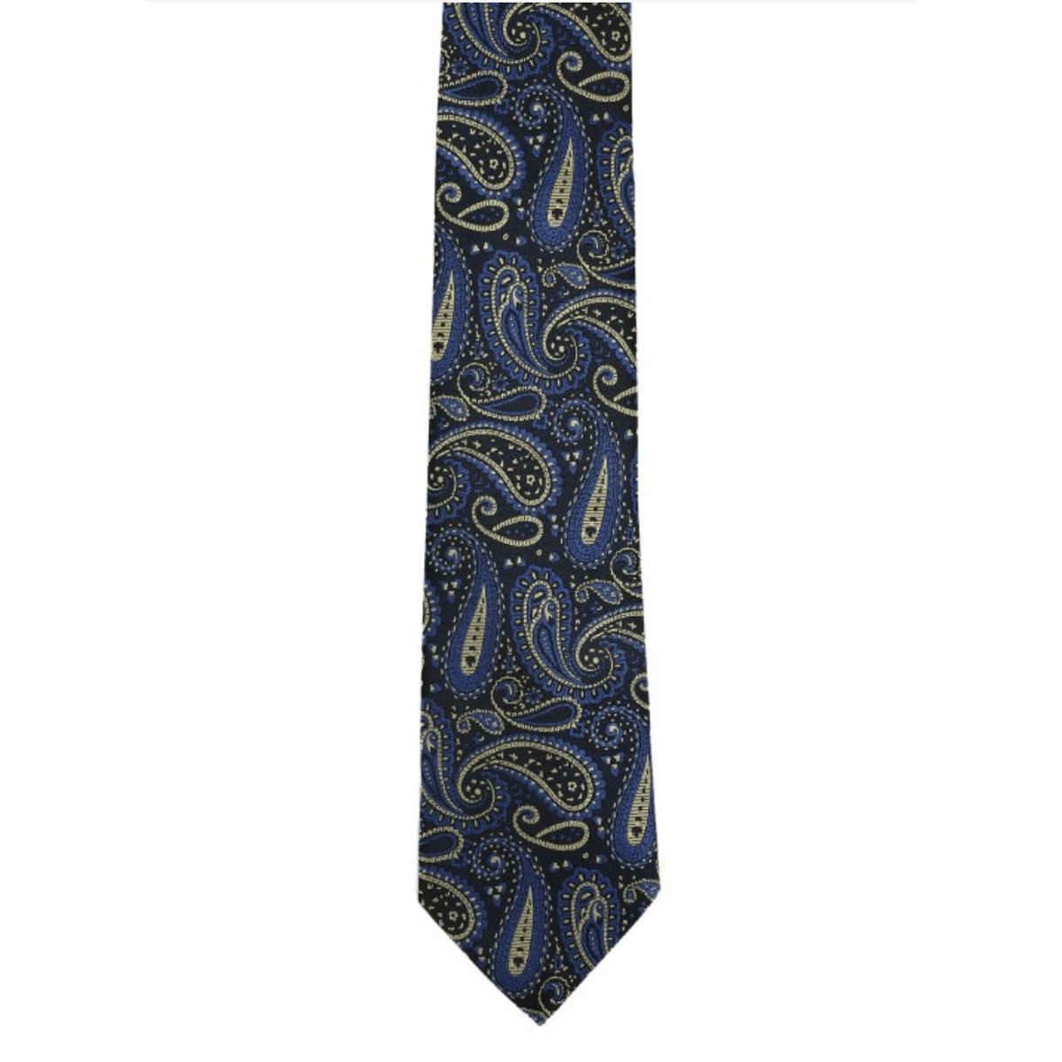 Calvadoss Men's Paisley Design Tie | CALT2009 | Navy Blue
