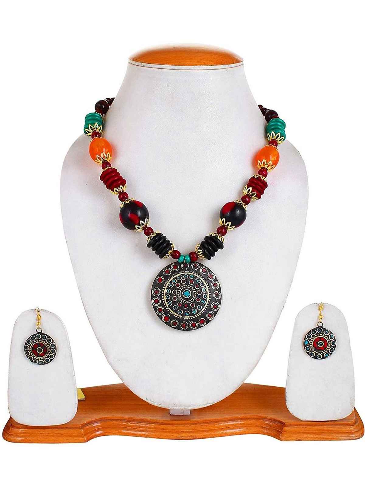 YouBella Stylish Afghani Tribal Jewellery Set For Women - Multicolour