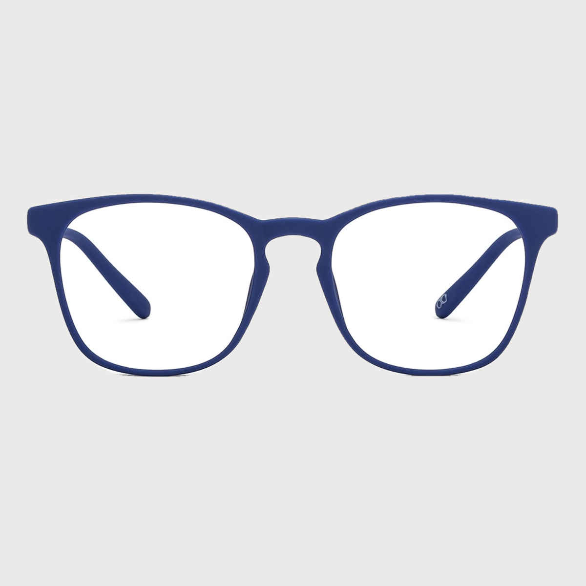 Lenskart Hustlr Unisex Solid Plastic Computer Glasses | Navy - M