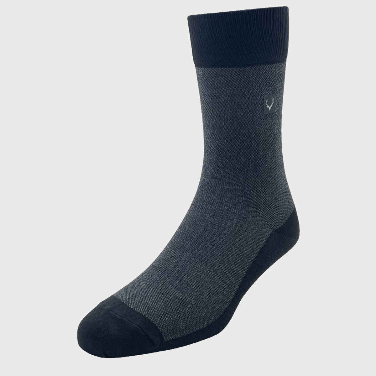 Allen Solly Men's Full Length Pique Pattern Socks - Black