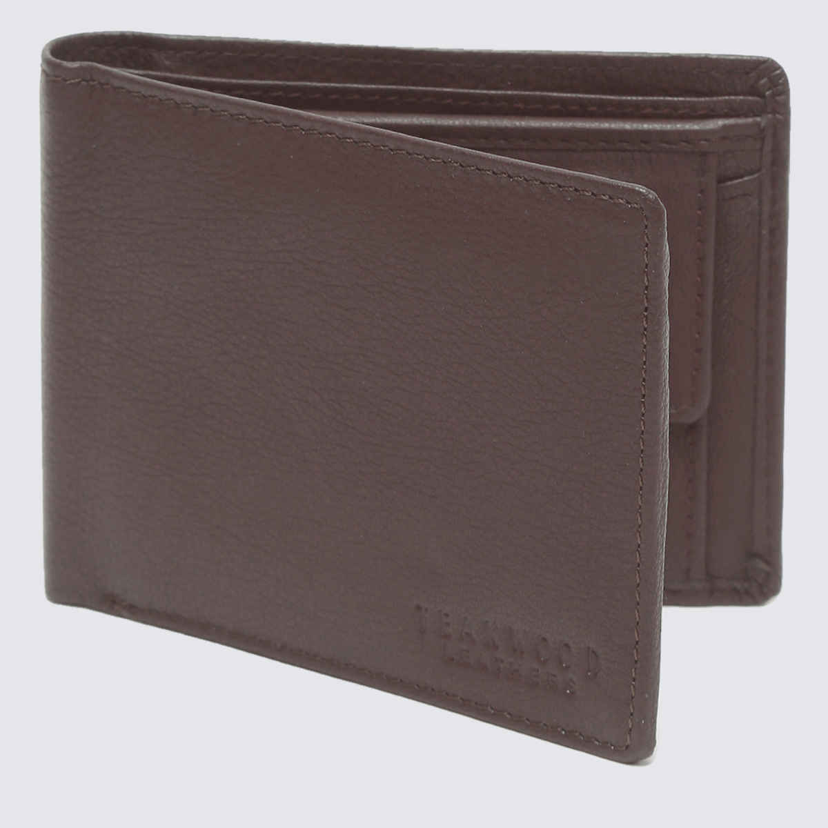 Teakwood Men's Leather SS Slim Coin Wallets | Wlt140Br | Brown