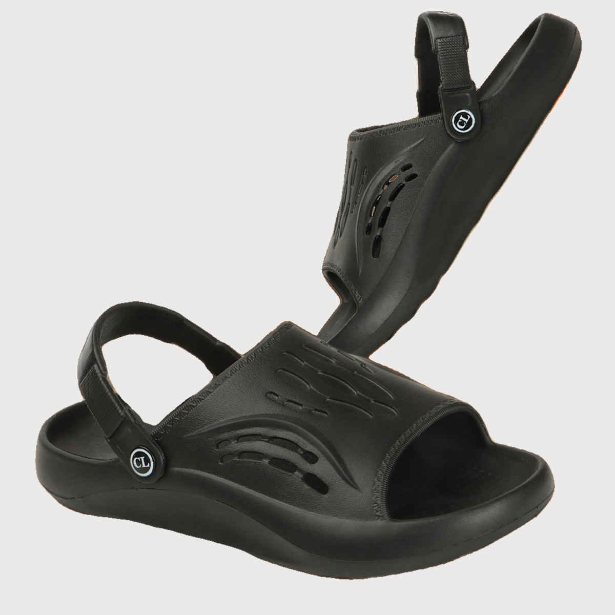 Carlton London Black Comfortable Men Flip Flops | UK 9