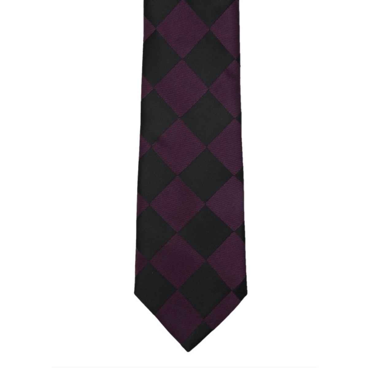 Calvadoss Men's Solid Tie | CALT2001 | Purple and Black