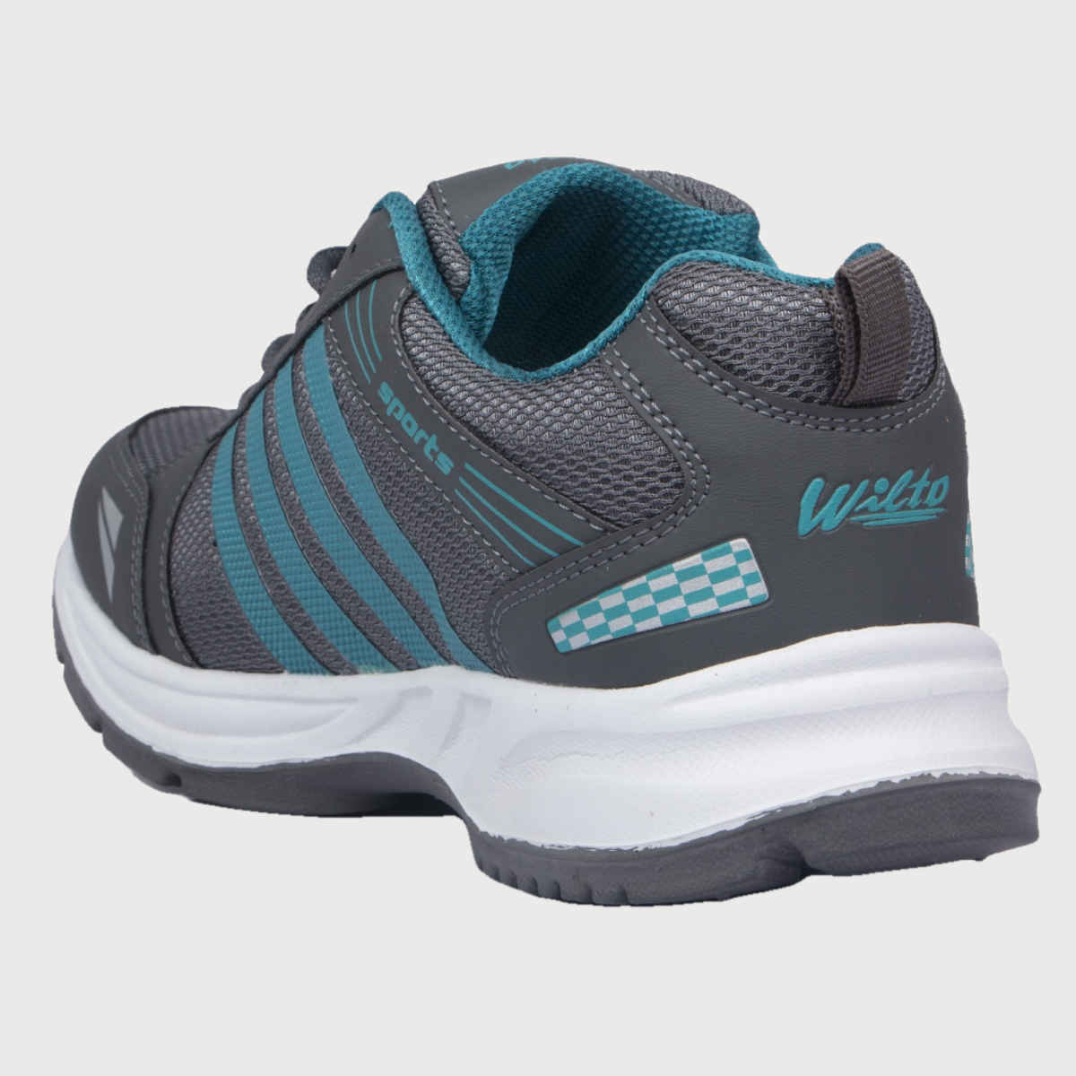 Asian Wndr-13 Men Sports Shoes Grey-Firozi (Size-9)
