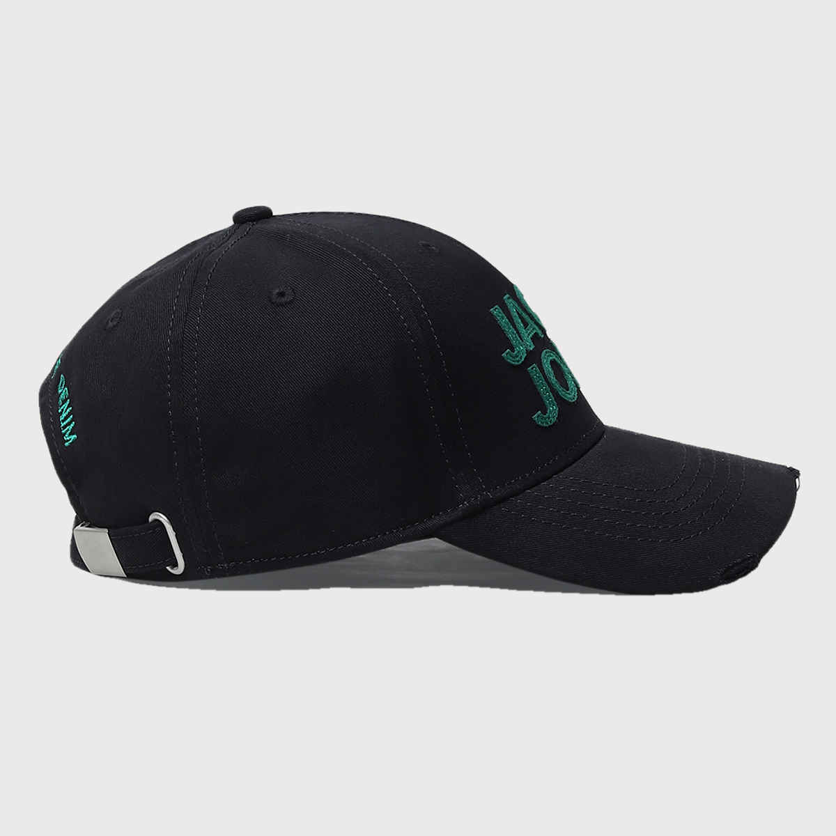 Jack & Jones Men's Cotton Baseball Cap | Black - One Size