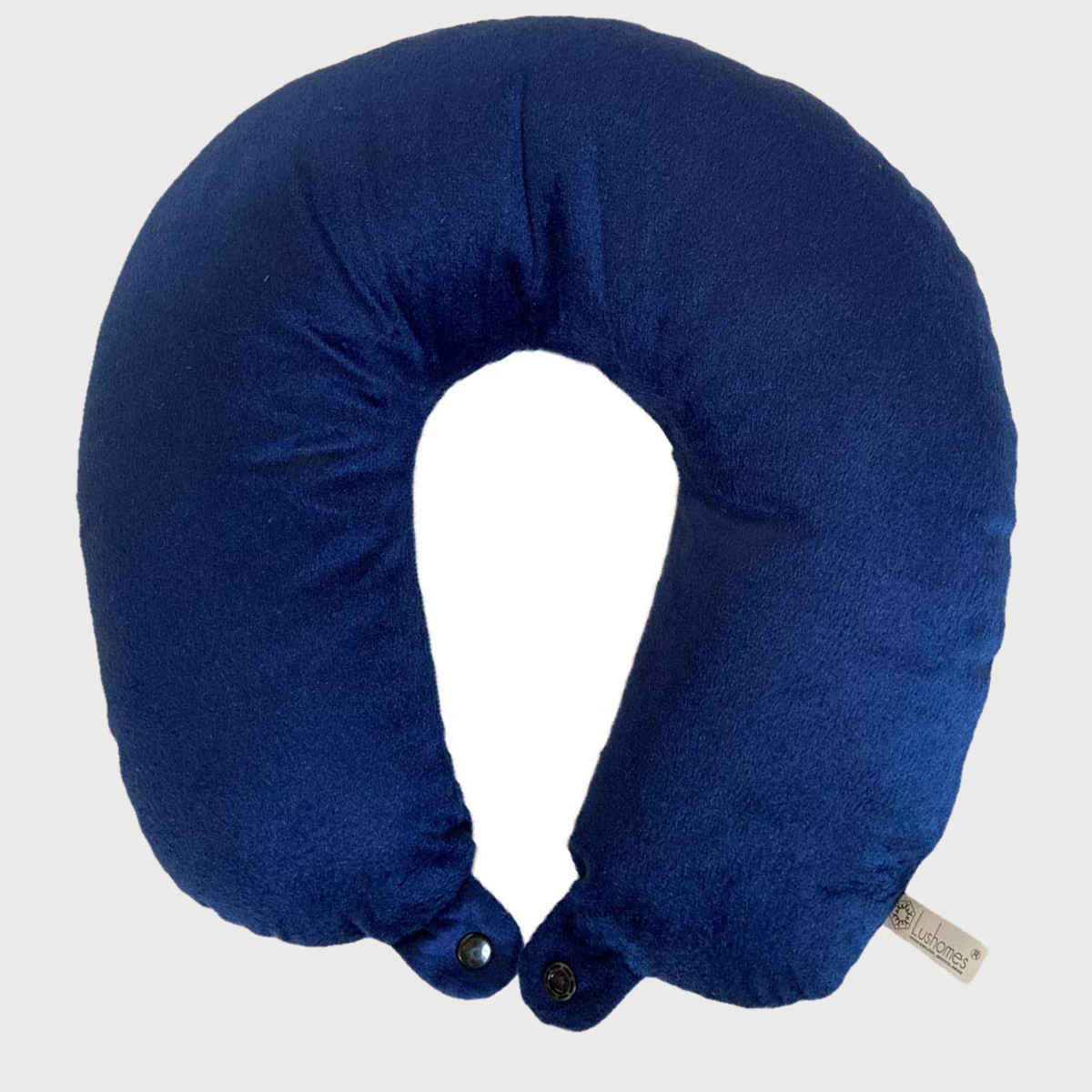 Lushomes Neck Pillow for Travel - Blue | with Polyester filling | 12 x 12 inches