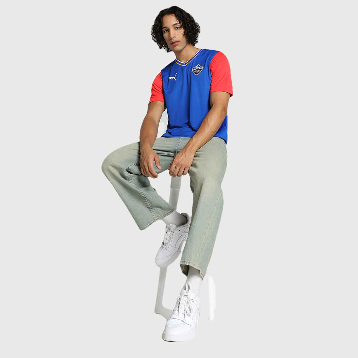 Puma Jersey DC - IPL Fan Men's 100% Polyester - Lightweight | M