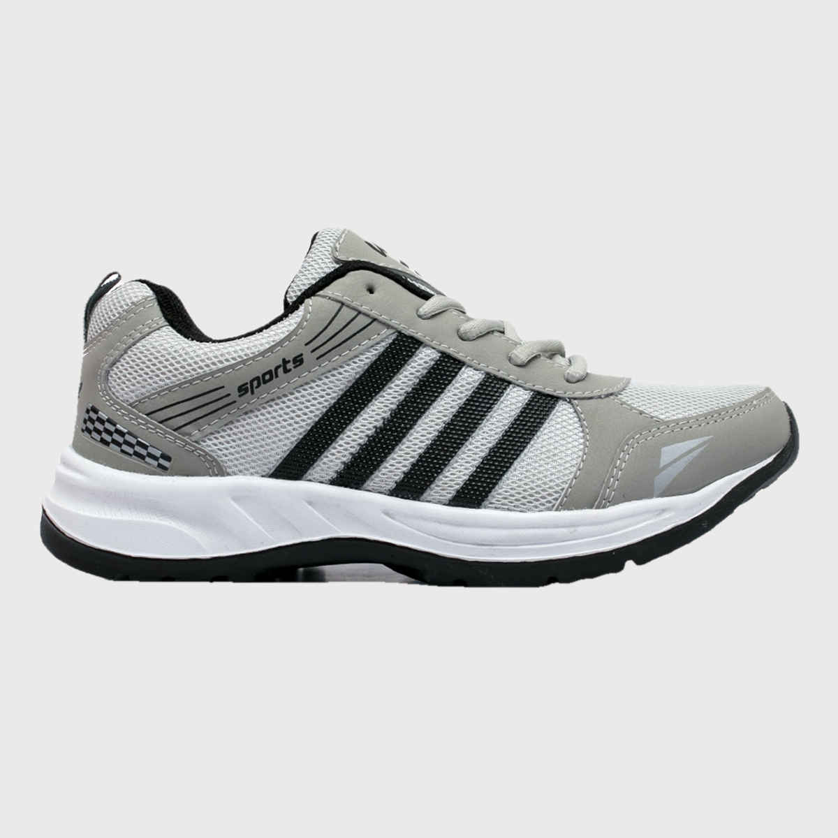 Asian Wndr-13 Men Sports Shoes | Grey-Black | Size-7