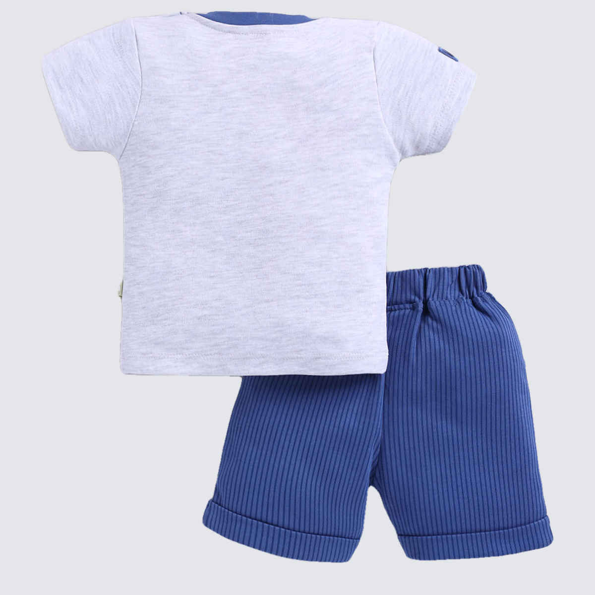 Mom's Love Boys' Printed Cotton Clothing Sets | Blue | 06 - 09 months