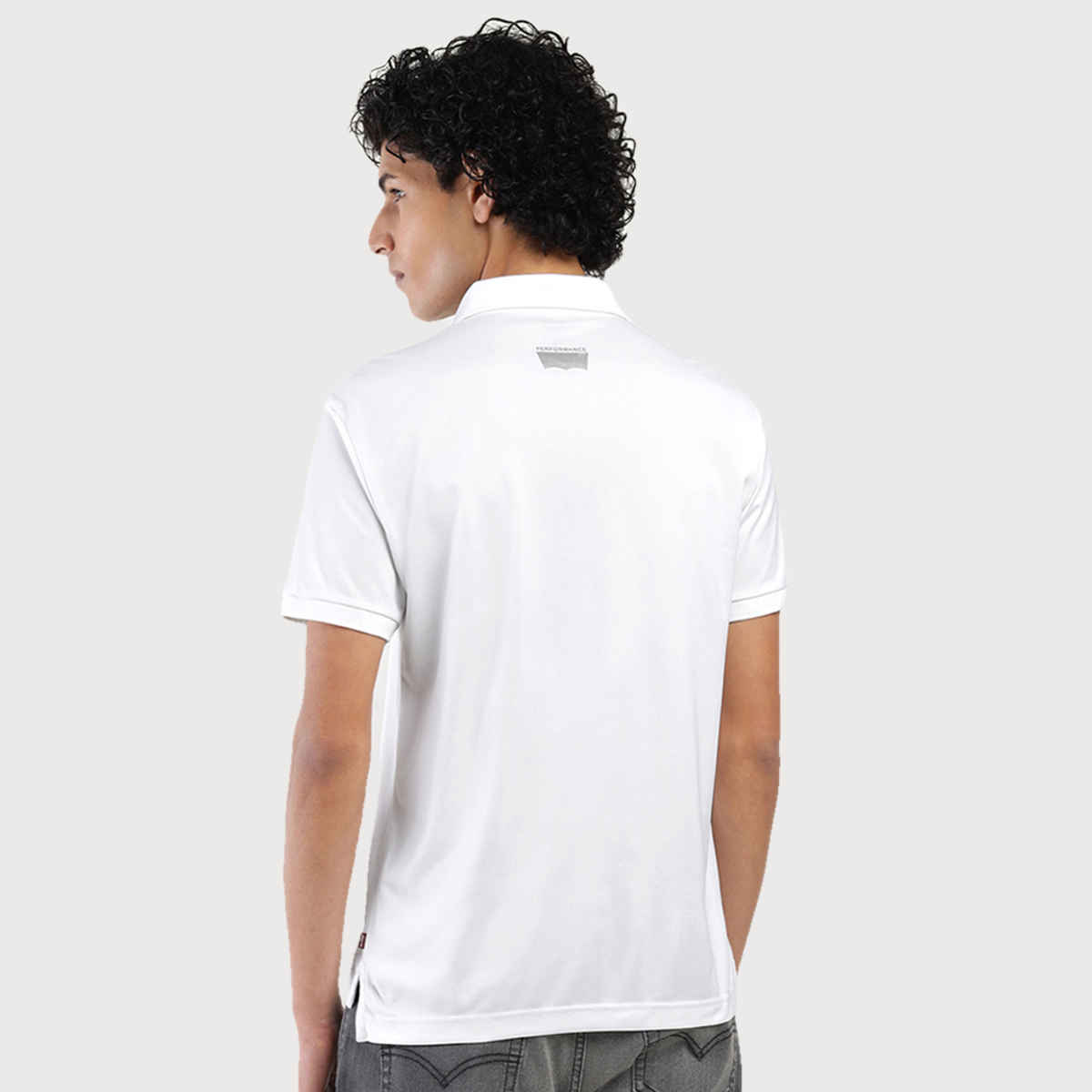 Levi's Men's 100% Polyester Polo T-shirt | White - S