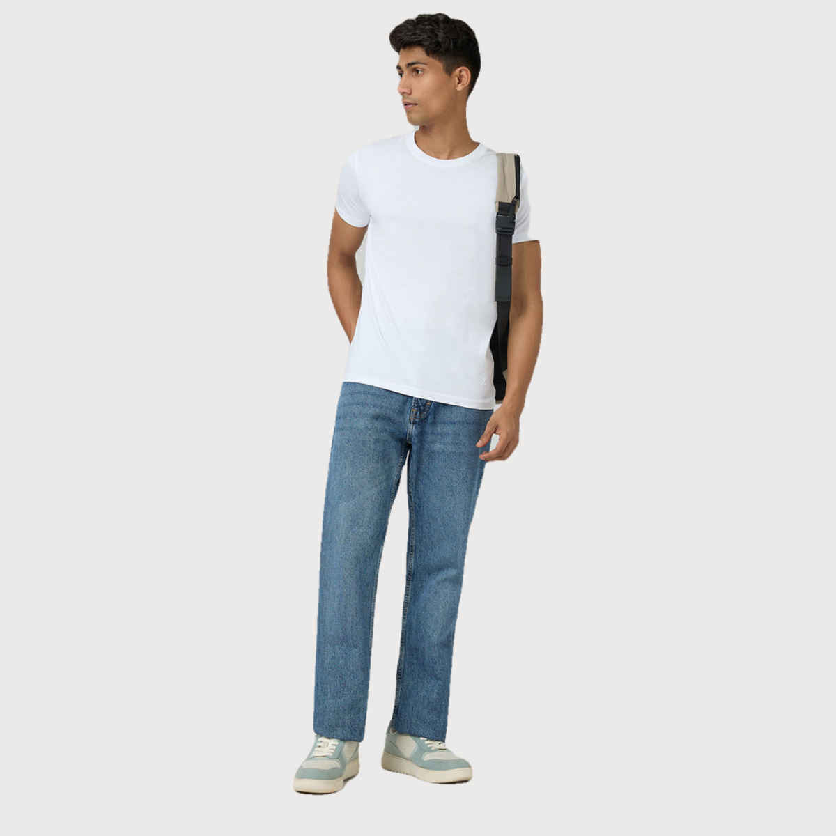 XYXX Pace Polo T-shirt - Polar White | Super Combed Cotton | L