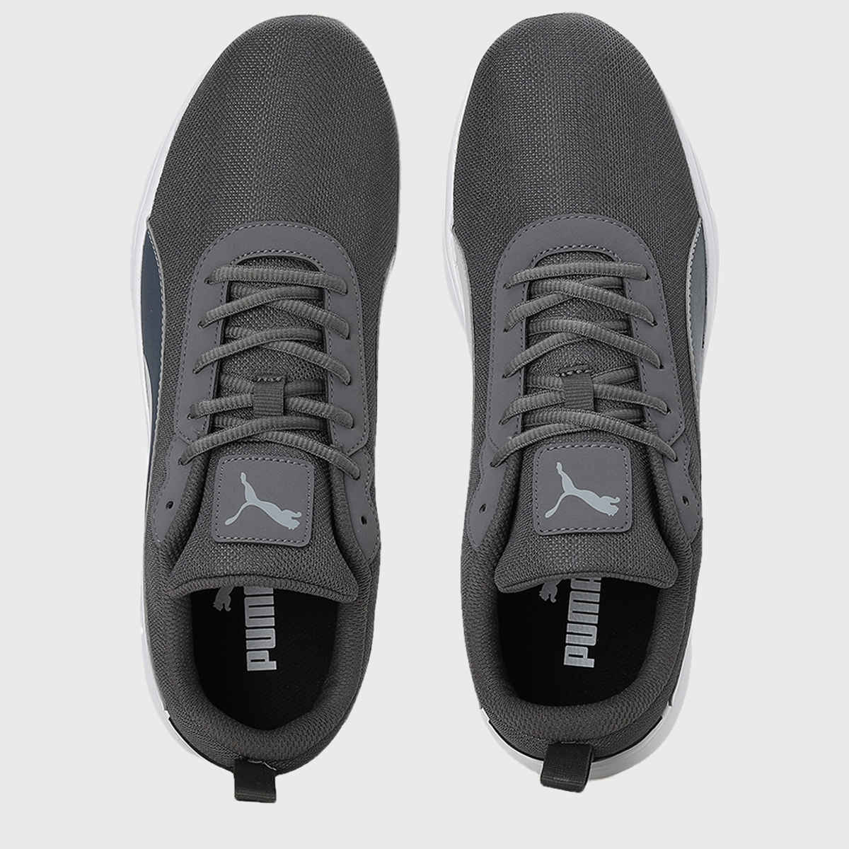 Puma Men's Supreme Comfort Running Shoes | Iron Gate, White and Asphalt - UK 11
