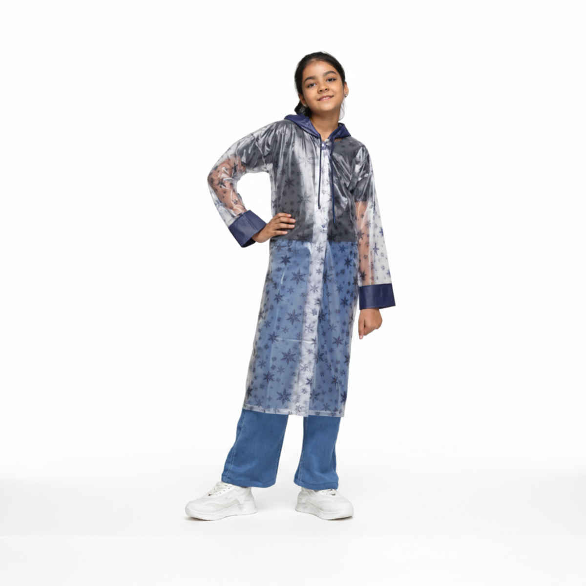Citizen Kids PVC Series Frozen Printed Long Coat with Zip