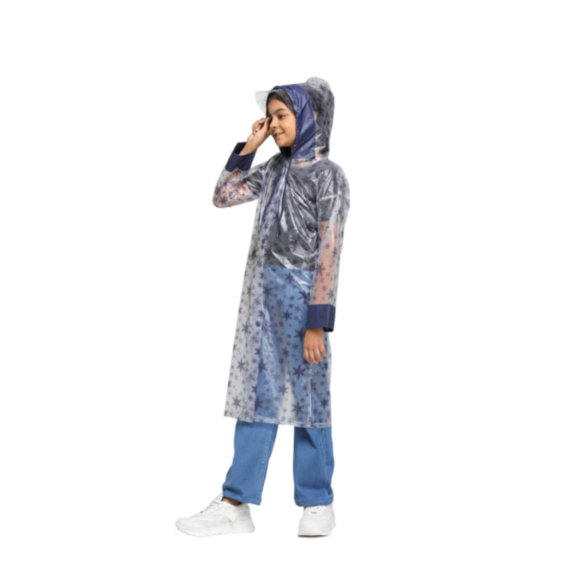 Citizen Kids PVC Series Frozen Printed Long Coat with Zip