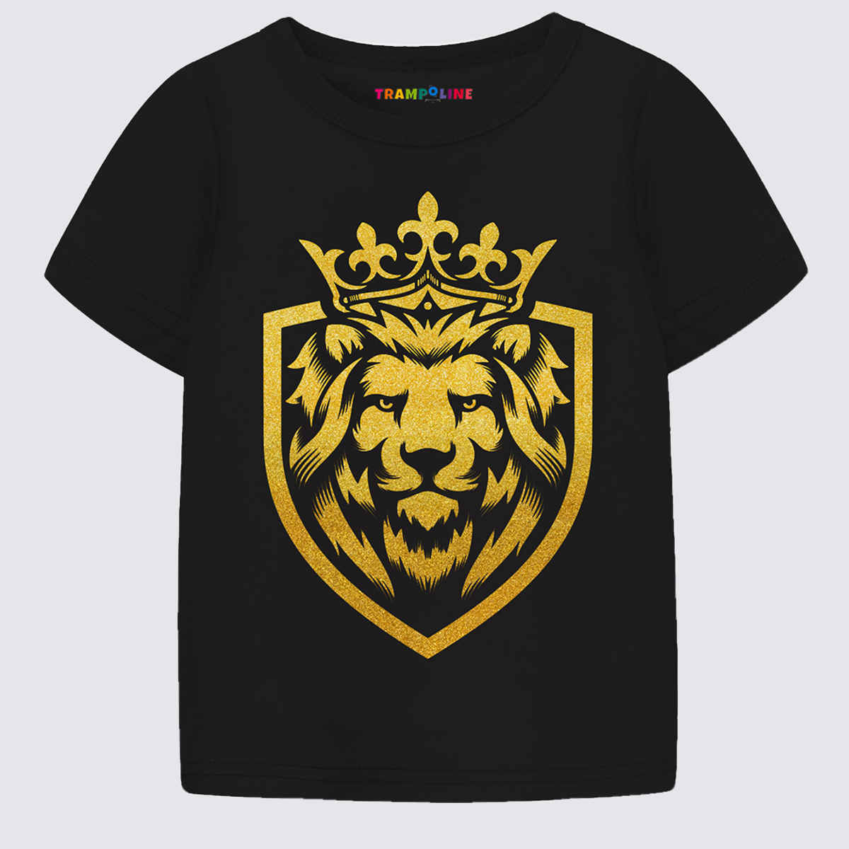 Trampoline Boy's The King Lion Printed T-Shirt & Shorts Set | TRMTSH-167 | Black | 5-6 Yrs