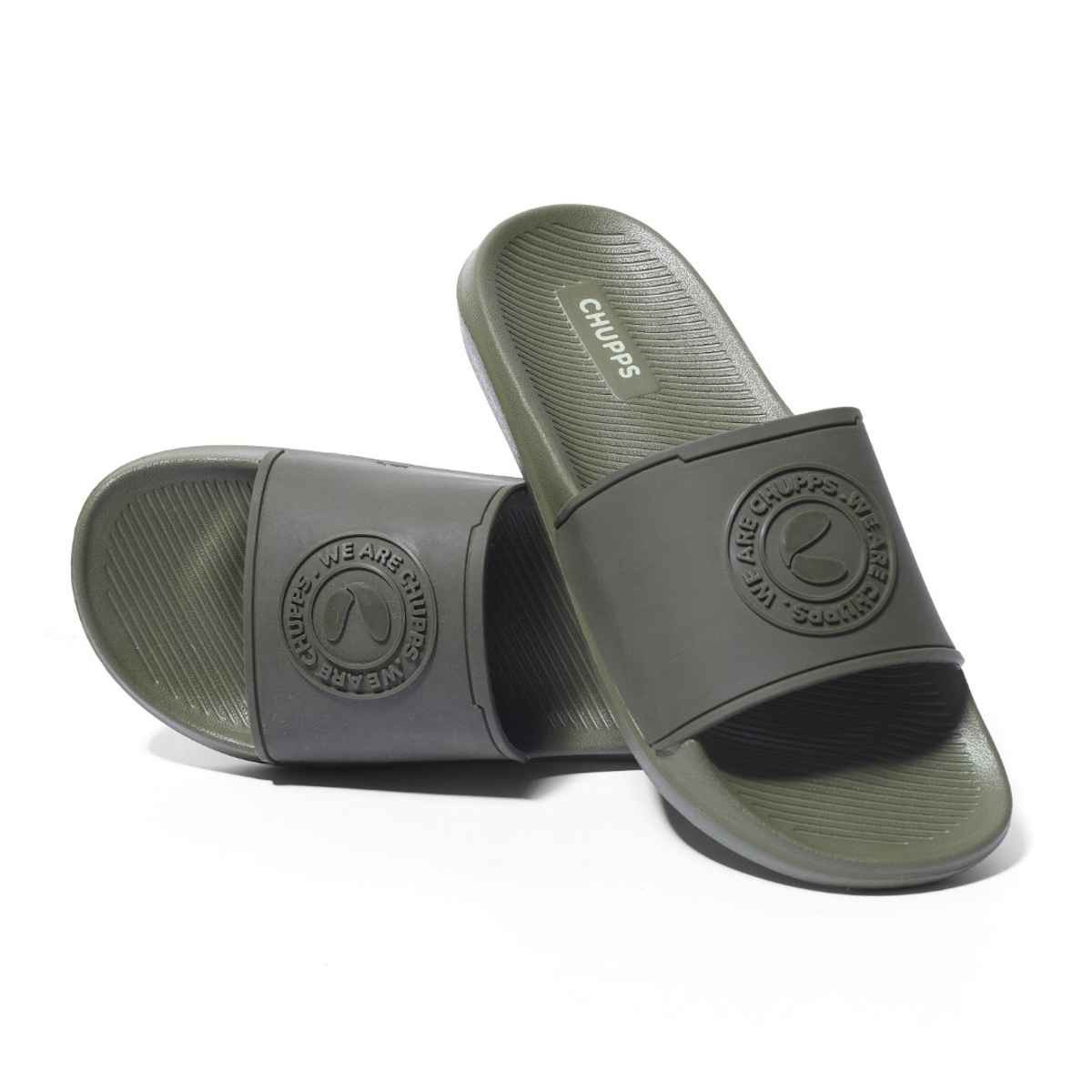 Chupps Tone Olive Men's Casual Slider - UK 6