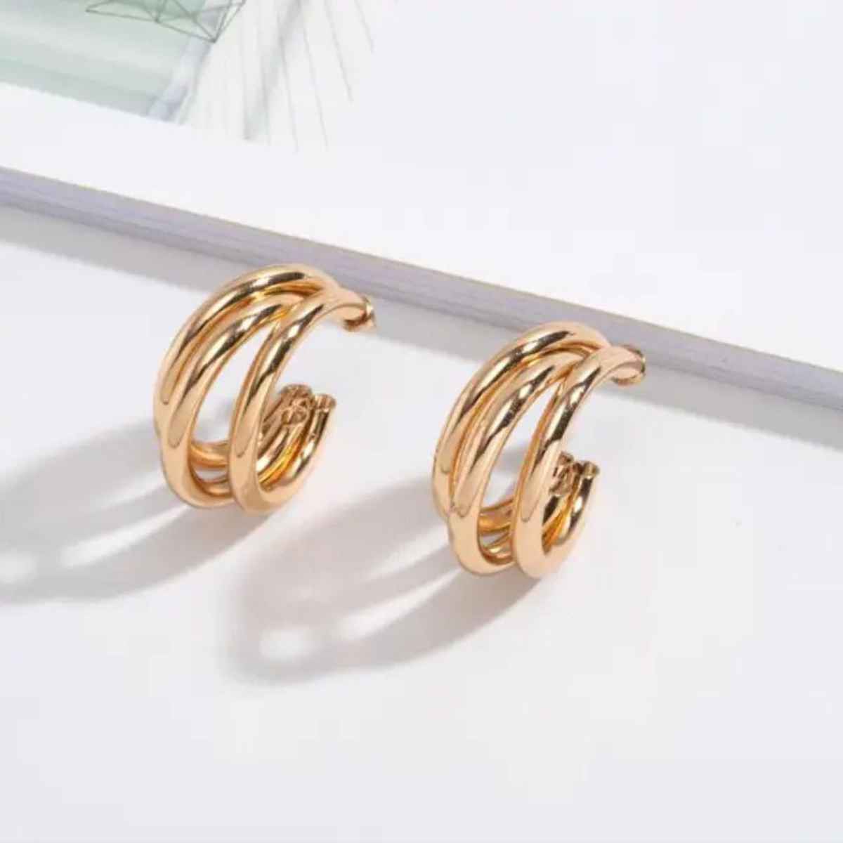 Estailo Fashion Women's Jewellery Earrings Gold OS | E0001449
