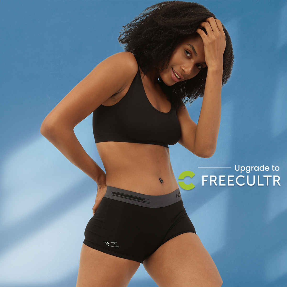 Freecultr Women's Micromodal Airsoft Boy Short - Pack of 1 Pot Black - M