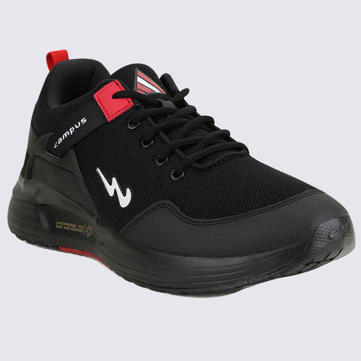 Campus Men's Europa Running Shoes | Black | UK9