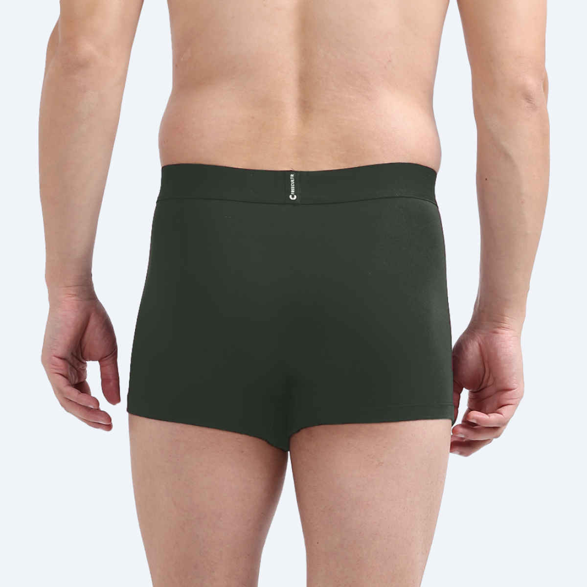 Freecultr Men's Underwear Micromodal Airsoft Trunk - Pack of 1 Avocado Green - M