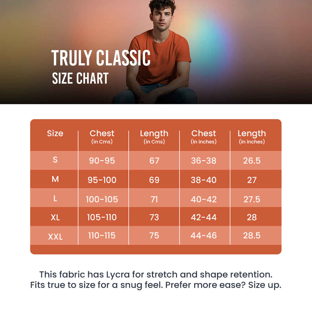 Freecultr Men's Organic Cotton T-shirts | Pack of 1 Color Rust Orange Size | M