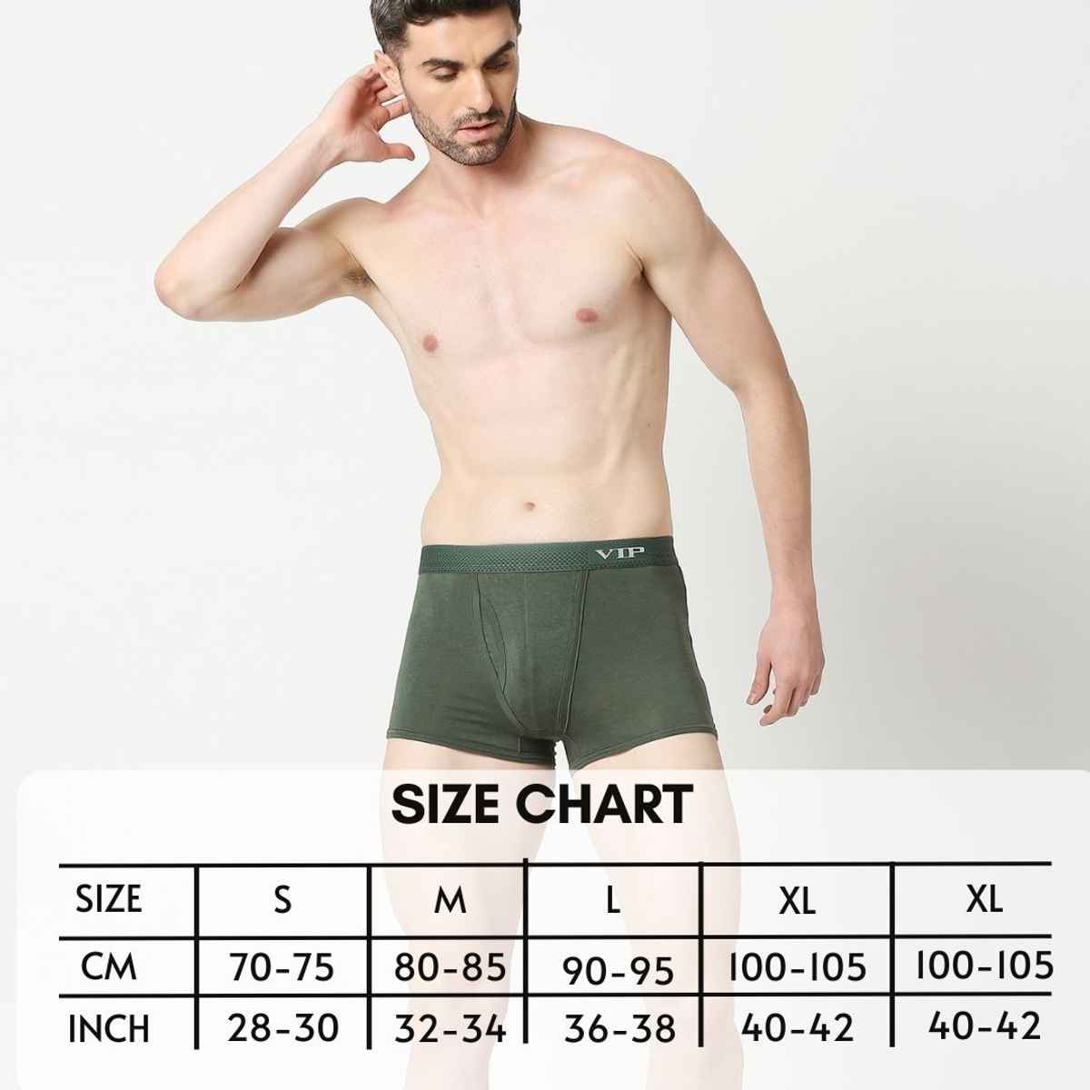 Vip Mens Trunk Sensory | Pack of 2 | S | Black | Maroon