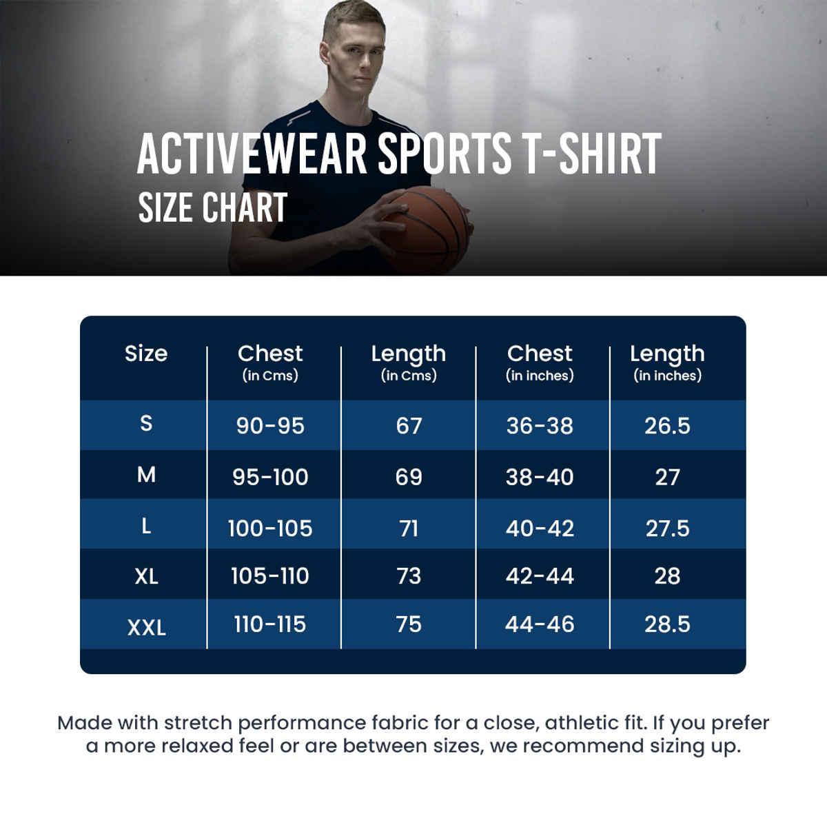 Freecultr Men's Activewear Sports T-shirt | Navy | Size XXL