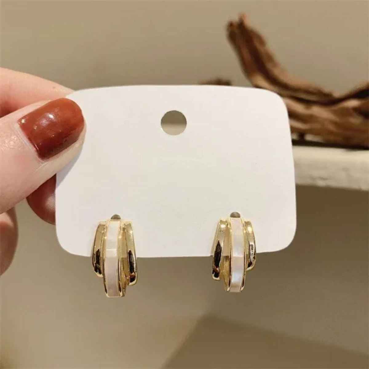 Estailo Fashion As Pretty As Gold Hoop Earrings for Women | Stylish Lightweight Statement Jewellery | E0001129