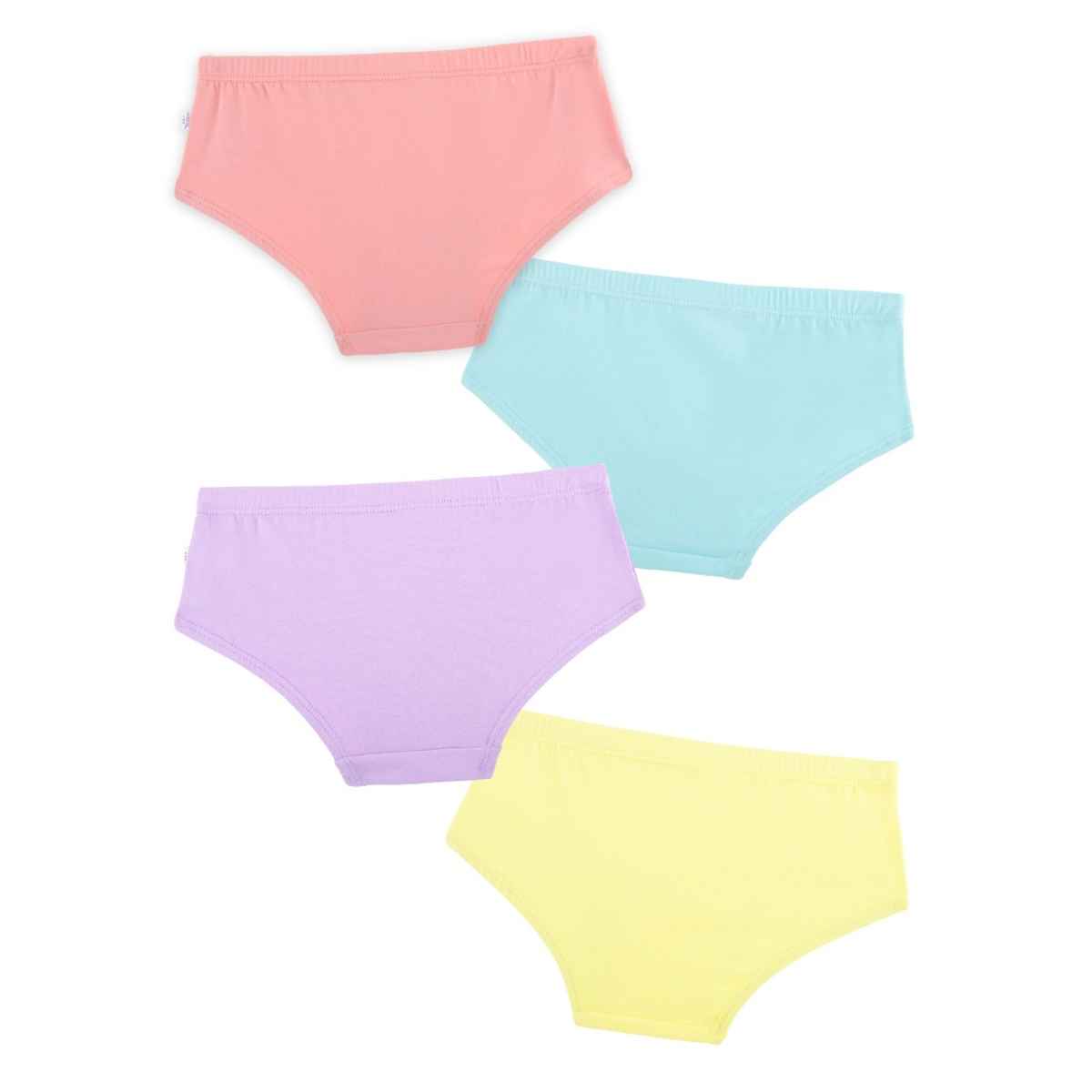PlanB Heartthrob 4-Pack Girls Hipsters Lavender, Peach, Aruba Blue, Lemon - 14-16 Yrs Panty